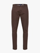 BROWN COTTON SLIM FIT MR. BLUE