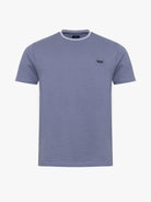 BLUE COTTON T-SHIRT SHORT SLEEVE REGULAR FIT MR. BLUE