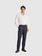 CAMISA TWILL BRANCA MANGA COMPRIDA CLASSIC FIT MR. BLUE