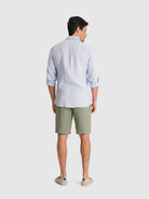 TAILORED FIT LONG SLEEVE BLUE SHIRT MARK BELLUCCI