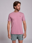 PINK COTTON T-SHIRT SHORT SLEEVE REGULAR FIT MR. BLUE