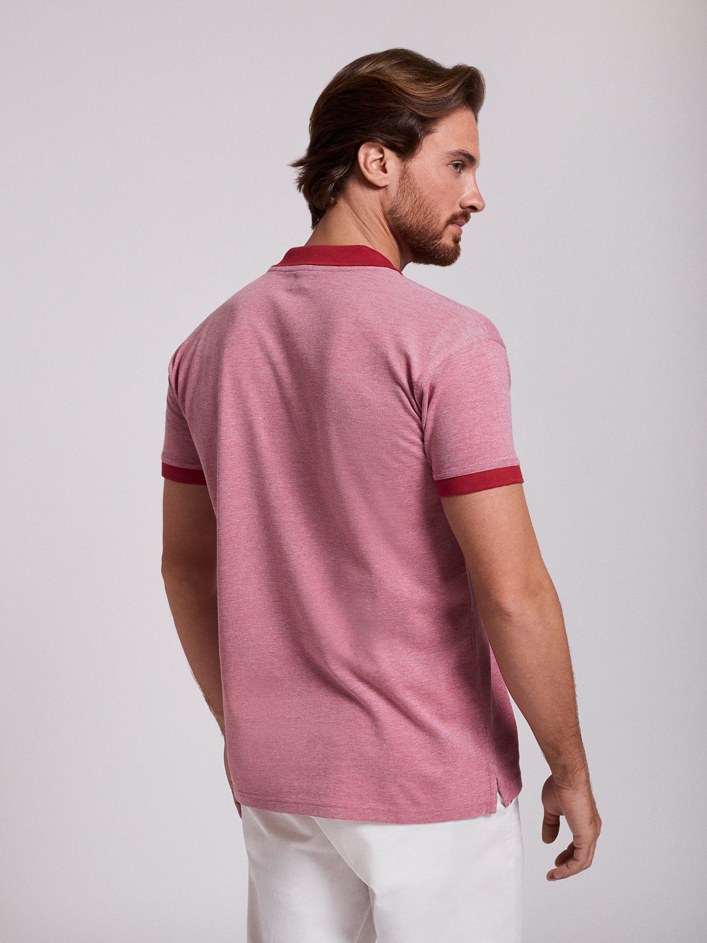 RED POLO SHORT SLEEVE REGULAR FIT MR. BLUE