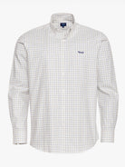 WHITE REGULAR FIT MR SHIRT. BLUE