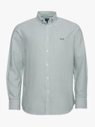 GREEN COTTON SHIRT LONG SLEEVE REGULAR FIT MR. BLUE