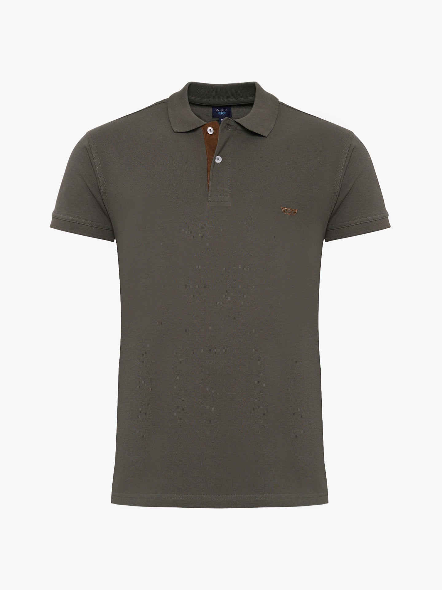 Polo Algodão Verde Manga Curta Regular Fit Mr. Blue