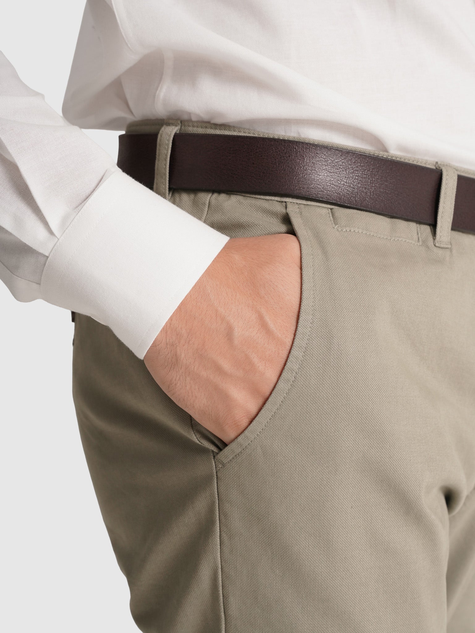 Calça Algodão Verdes Regular Fit Mr. Blue