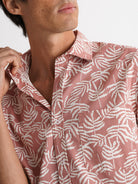 Regular Fit Twill Pink Mr. Blue Shirt