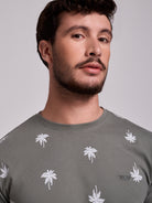 GREEN COTTON T-SHIRT SHORT SLEEVE REGULAR FIT MR. BLUE