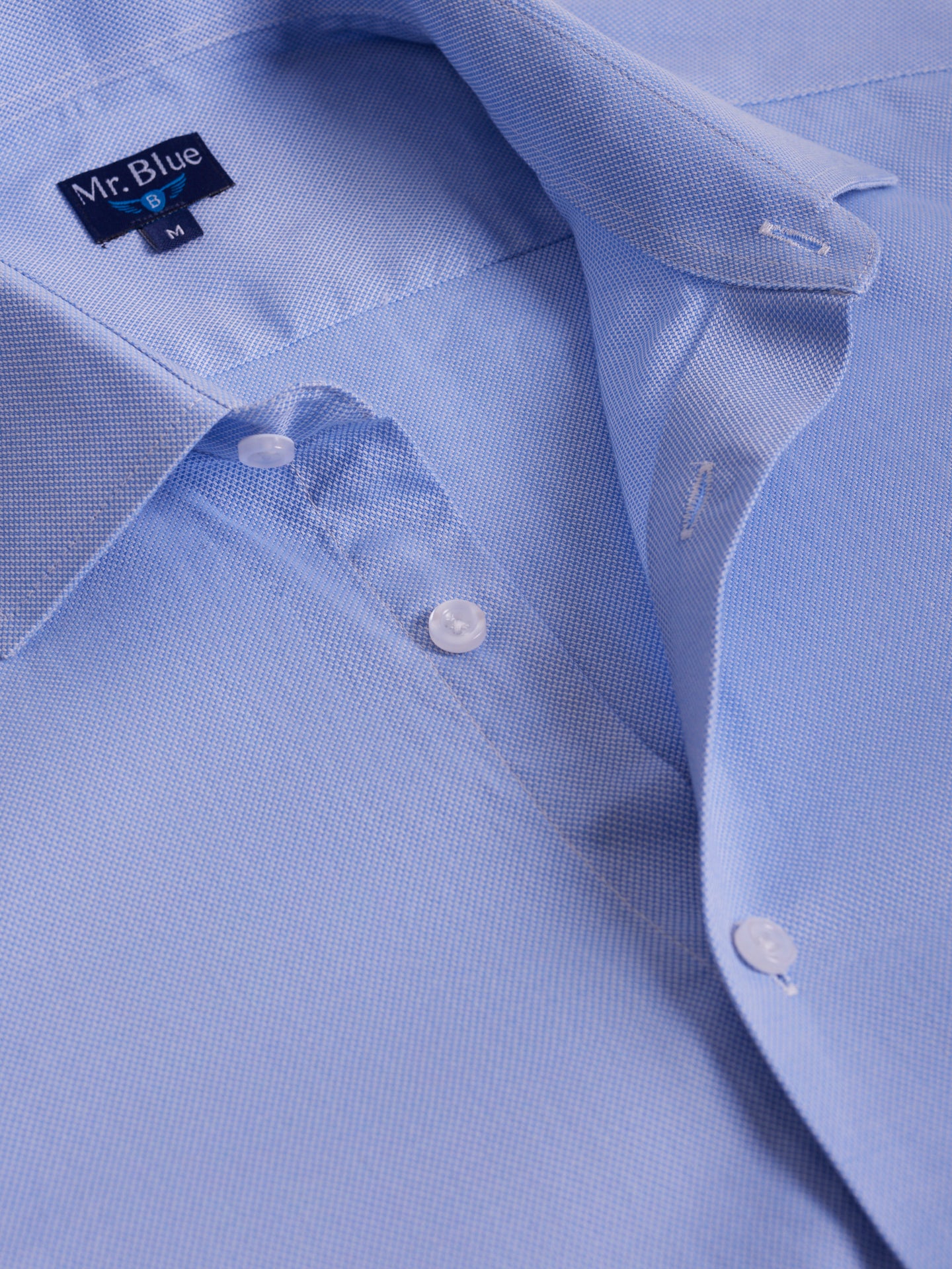 CAMISA MR AZUL SLIM FIT. AZUL