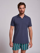 BLUE COTTON POLO SHORT SLEEVE REGULAR FIT MR. BLUE