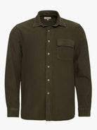 REGULAR FIT GREEN OVERSHIRT MARK BELLUCCI