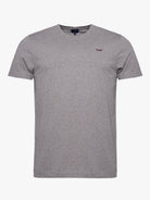 T-SHIRT ALGODÃO CINZENTA MANGA CURTA REGULAR FIT MR. BLUE