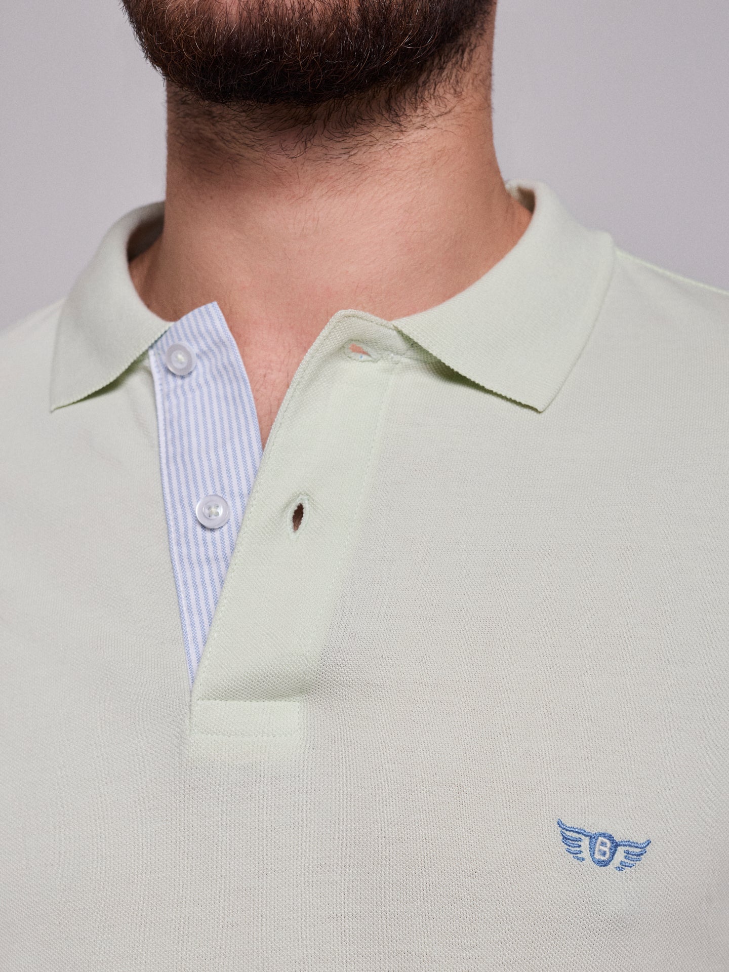GREEN POLO SHORT SLEEVE REGULAR FIT MR. BLUE