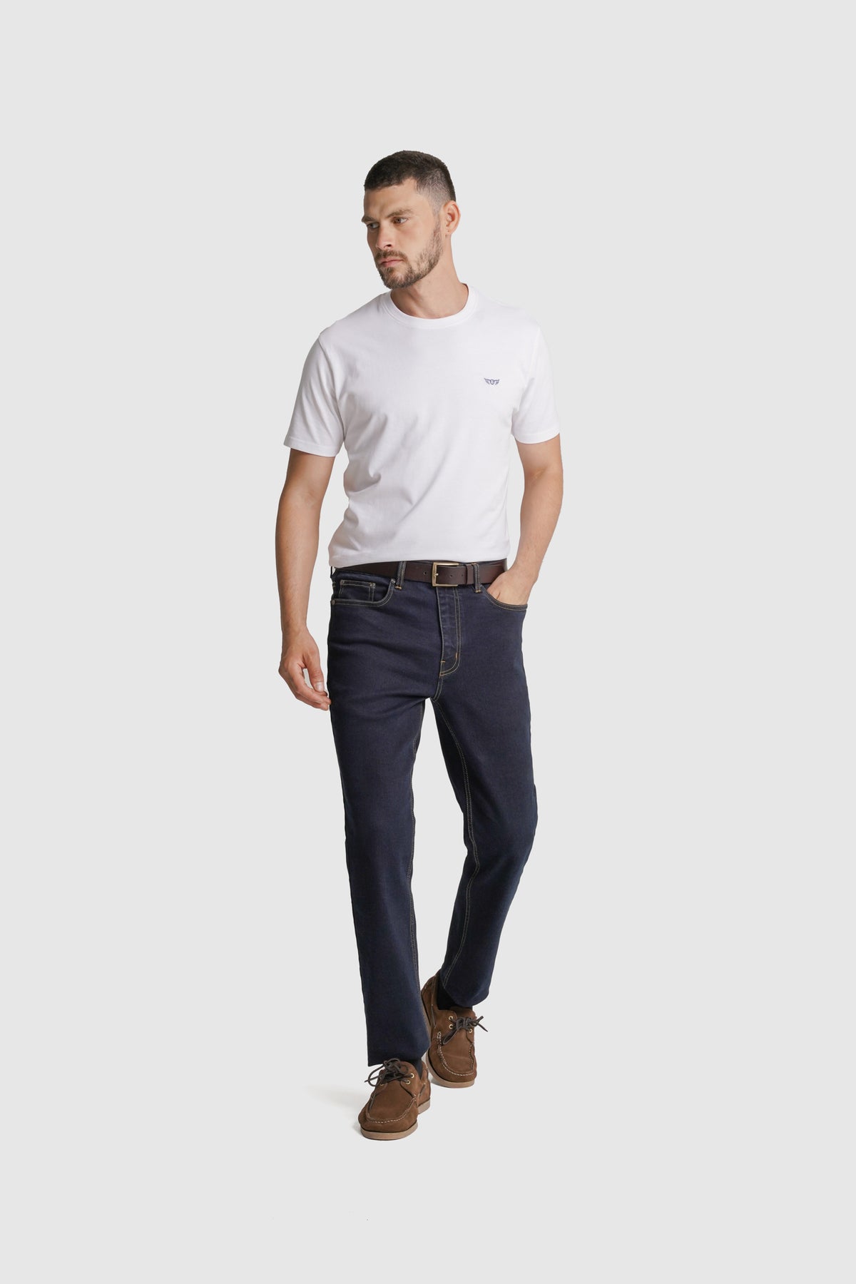 CALÇAS ALGODÃO SLIM FIT AZUIS LISAS MR. BLUE