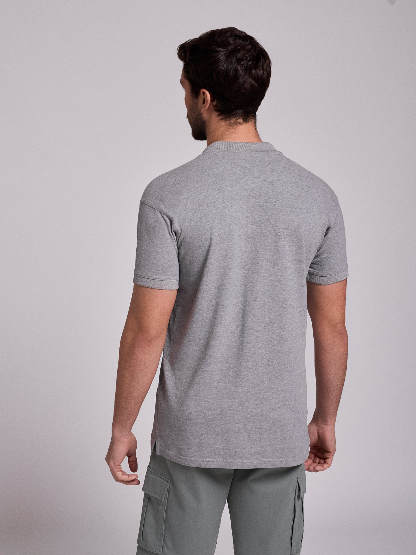 GRAY POLO SHORT SLEEVES REGULAR FIT MR. BLUE