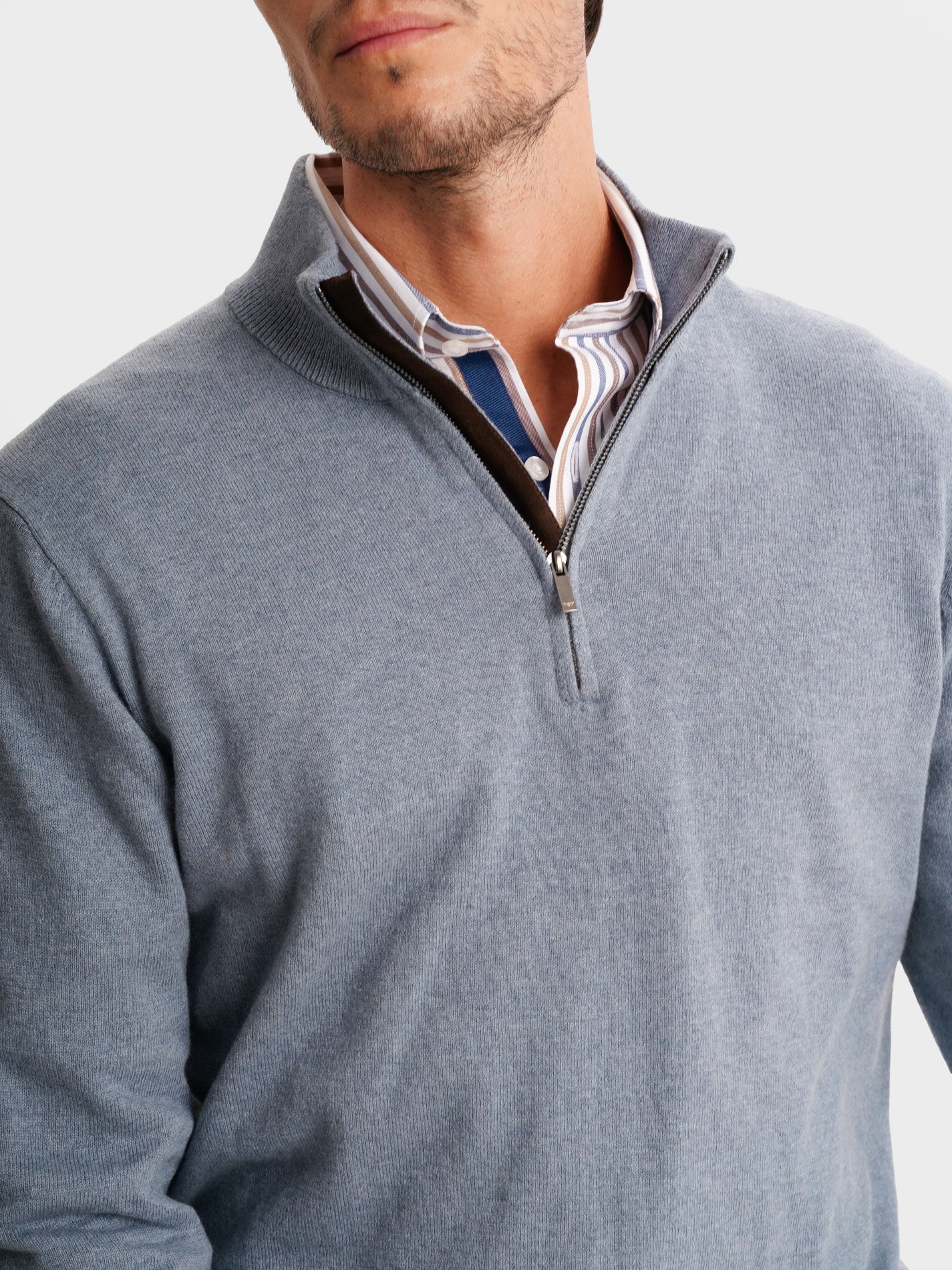 BLUE THIN PULLOVER LONG SLEEVE REGULAR FIT MR. BLUE