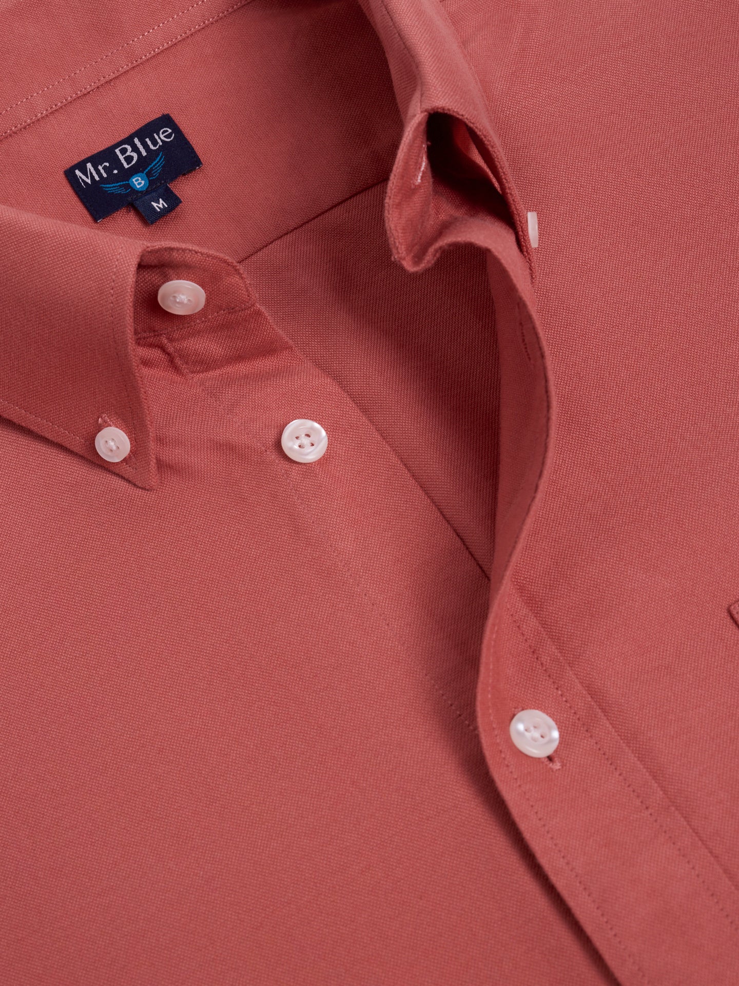 RED COTTON SHIRT LONG SLEEVE REGULAR FIT MR. BLUE