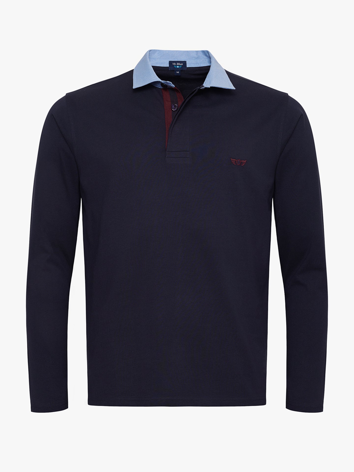 RUGBY ALGODÓN AZUL MANGA LARGA REGULAR FIT MR. AZUL