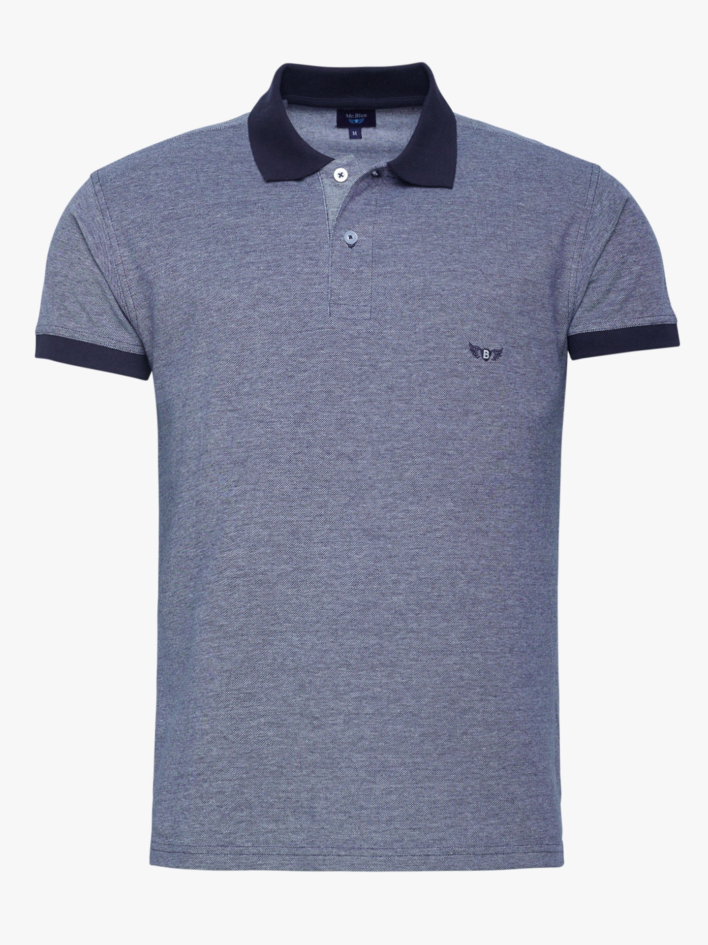 POLO AZUL MANGA CORTA REGULAR FIT MR. AZUL