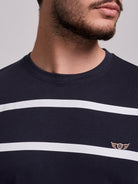 BLUE COTTON T-SHIRT SHORT SLEEVE REGULAR FIT MR. BLUE