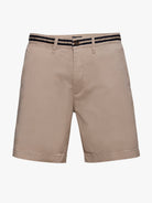 Calções Slim Fit Beges Mr. Blue