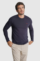 T-SHIRT ALGODÃO AZUL LISA MR. BLUE