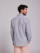 BLUE LINEN SHIRT LONG SLEEVE REGULAR FIT MR. BLUE
