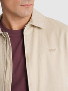 CHAQUETA BEIGE MANGA LARGA REGULAR FIT MR. AZUL