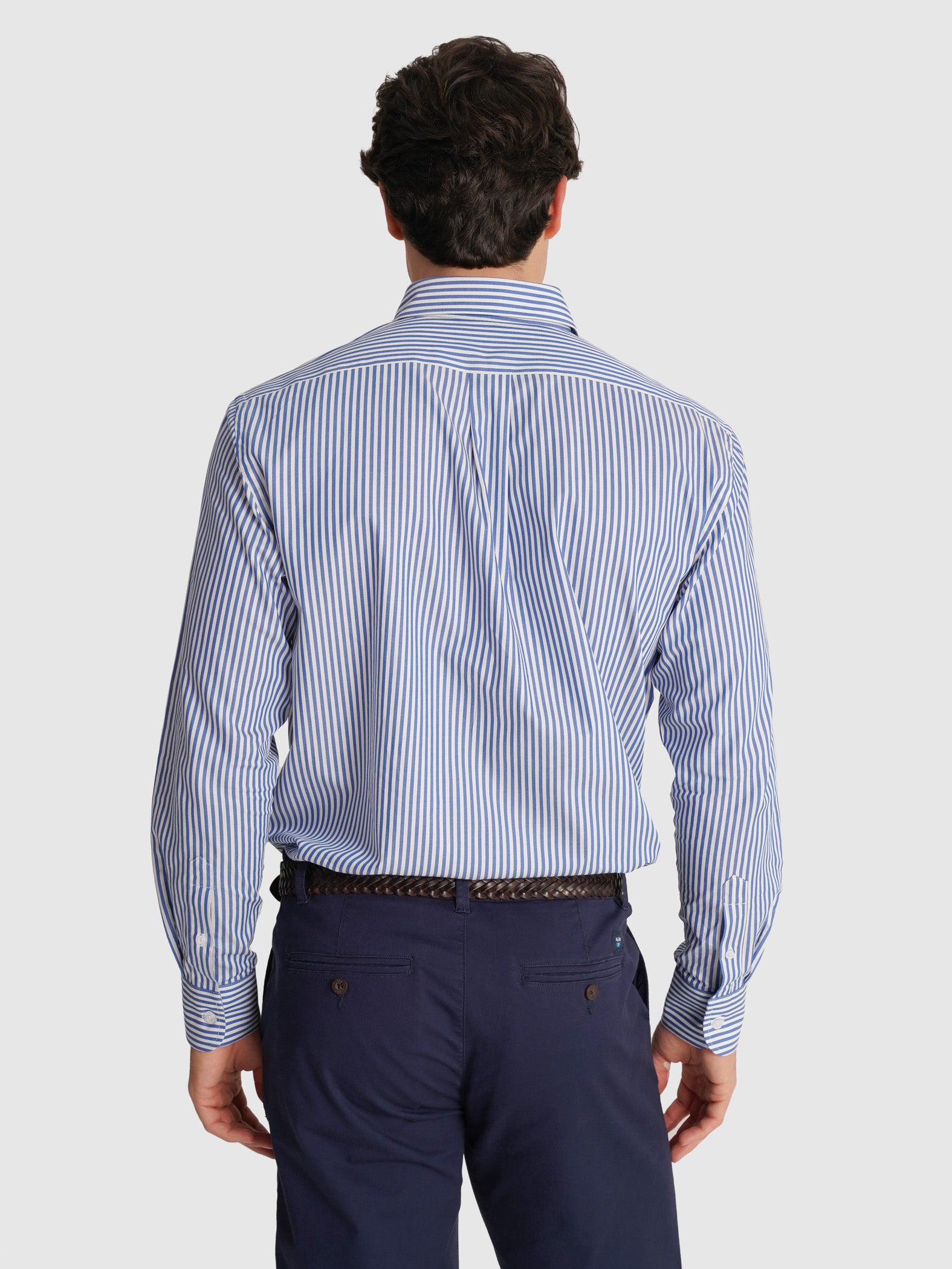 BLUE TWILL SHIRT LONG SLEEVE REGULAR FIT MR. BLUE