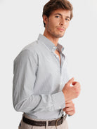 GREEN REGULAR FIT MR SHIRT. BLUE