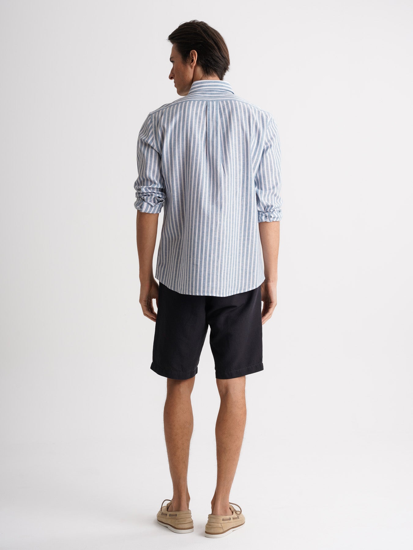 Regular Fit Blue Linen Shirt Mr. Blue