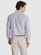 BLUE LONG SLEEVE REGULAR FIT MR SHIRT. BLUE