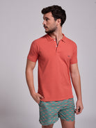 RED POLO SHORT SLEEVE REGULAR FIT MR. BLUE