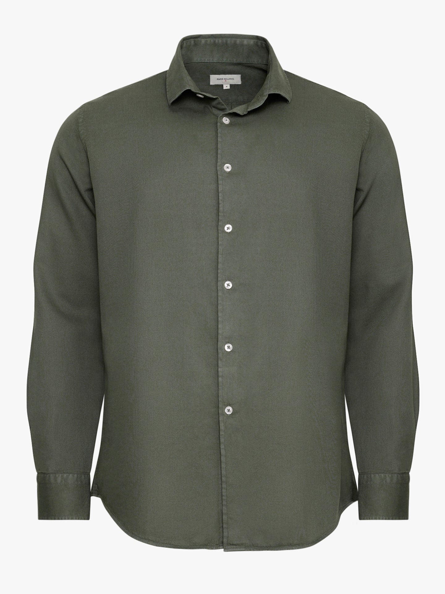 CAMISA REGULAR FIT MANGA LARGA VERDE MARK BELLUCCI