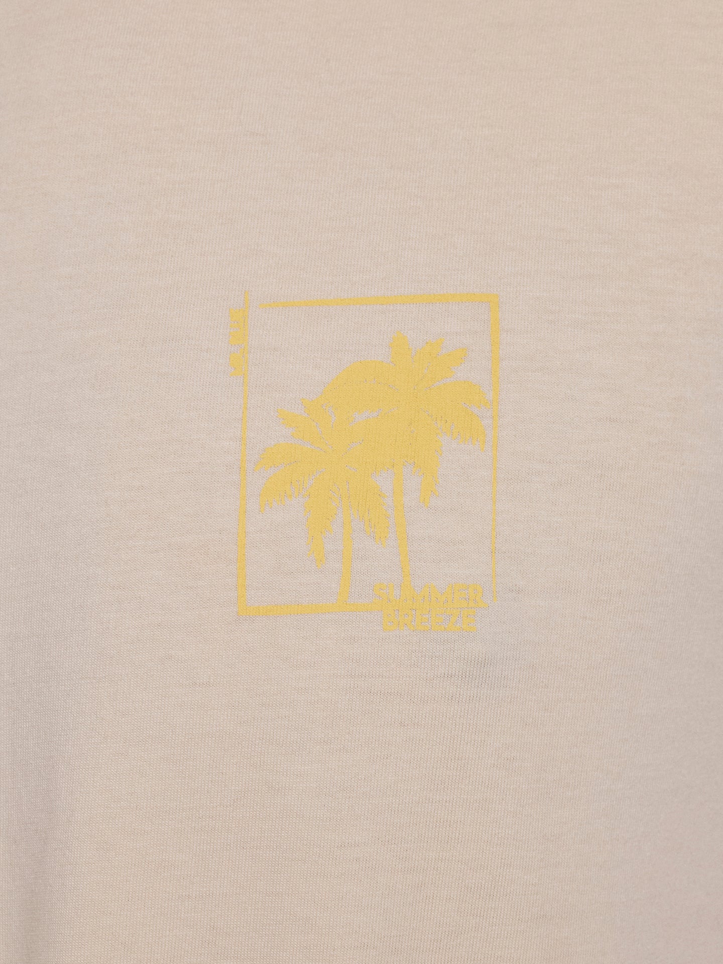 YELLOW COTTON T-SHIRT SHORT SLEEVE REGULAR FIT MR. BLUE