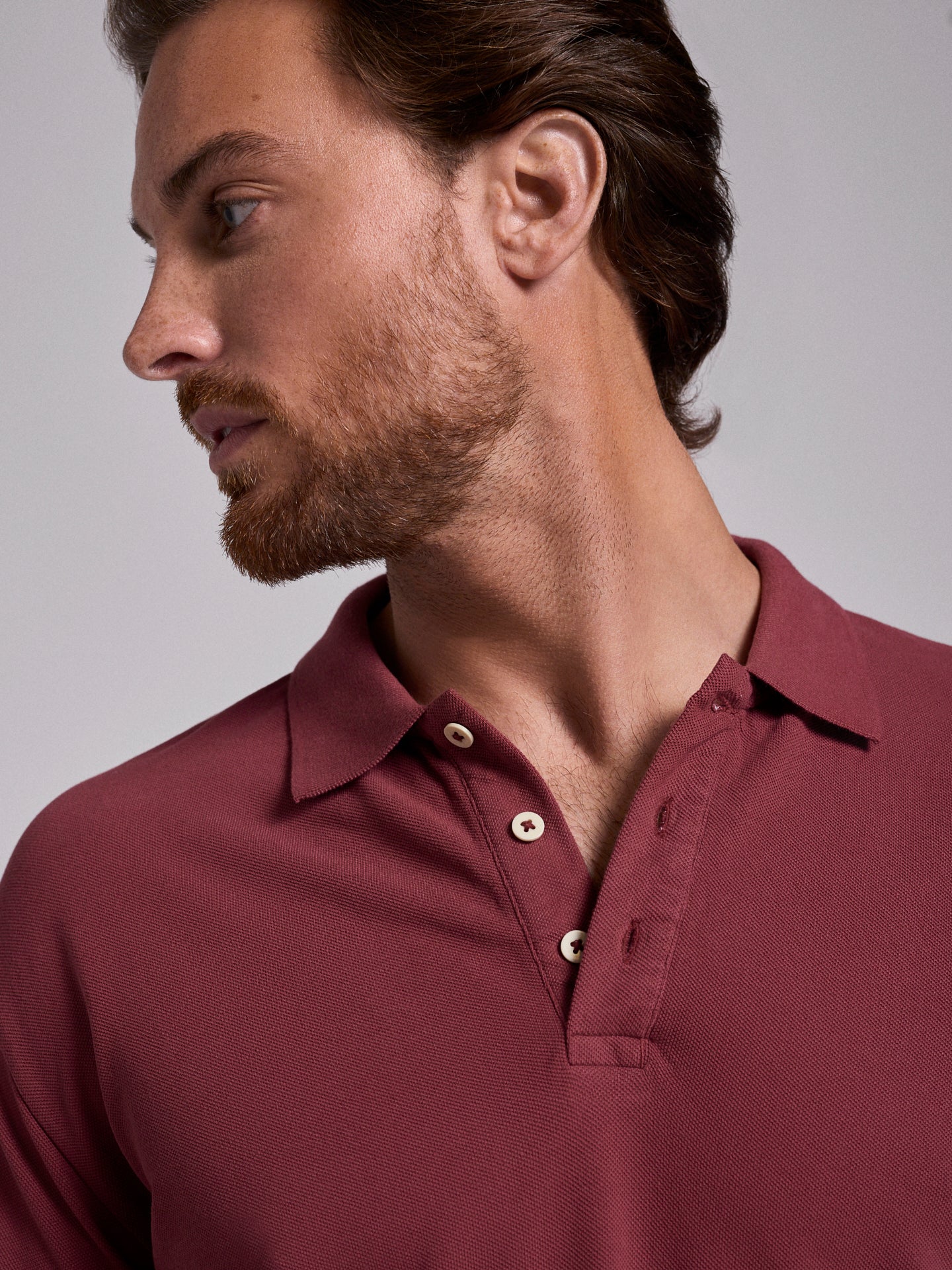 RED COTTON POLO SHORT SLEEVE REGULAR FIT MARK BELLUCCI