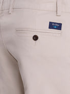 BEIGE COTTON SLIM FIT MR. BLUE