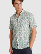GREEN SHIRT SHORT SLEEVE REGULAR FIT MR. BLUE