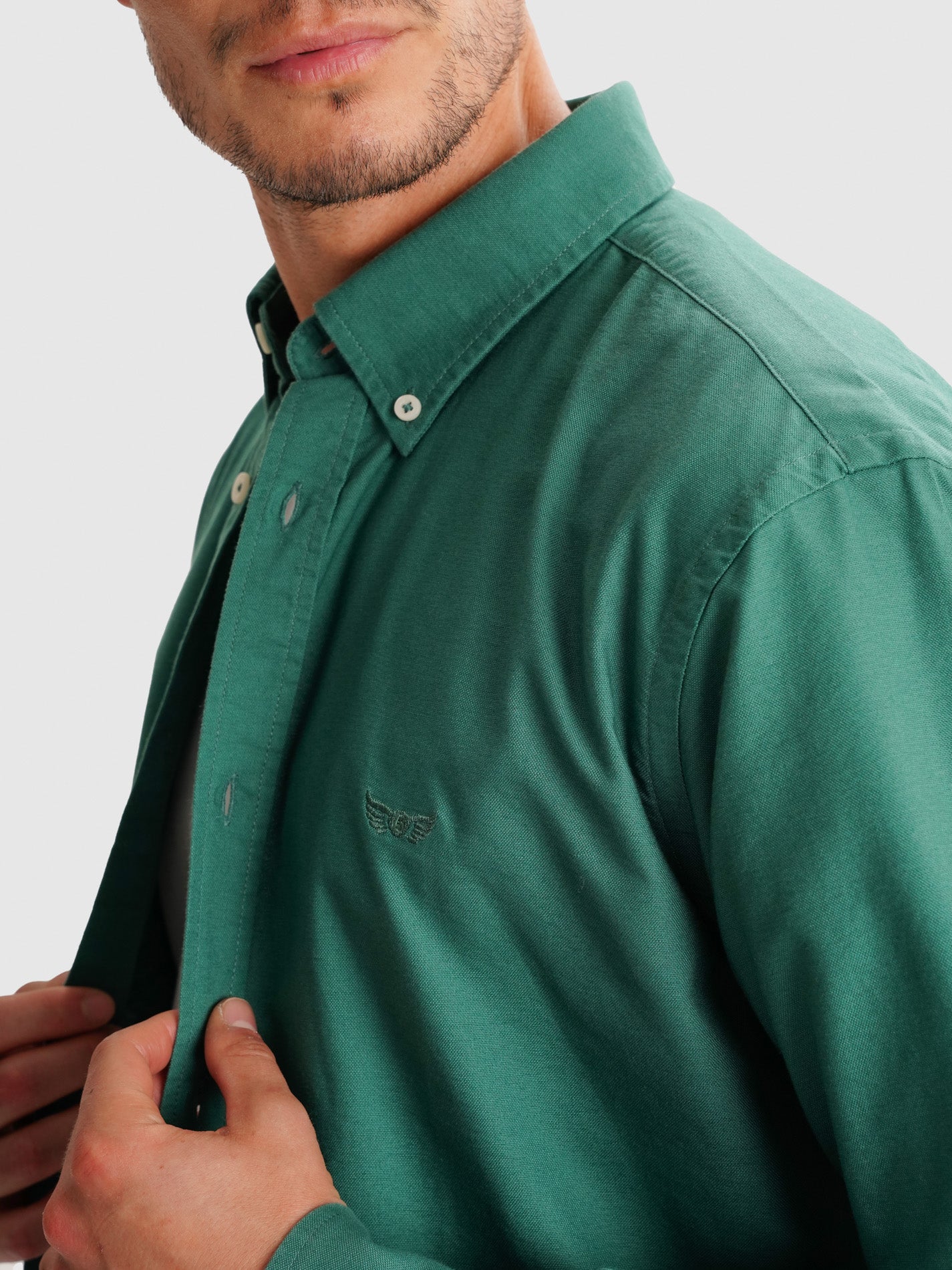 CAMISA MR VERDE REGULAR FIT. AZUL