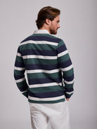 RUGBIE ALGODÃO AZUL MANGA COMPRIDA REGULAR FIT MR. BLUE