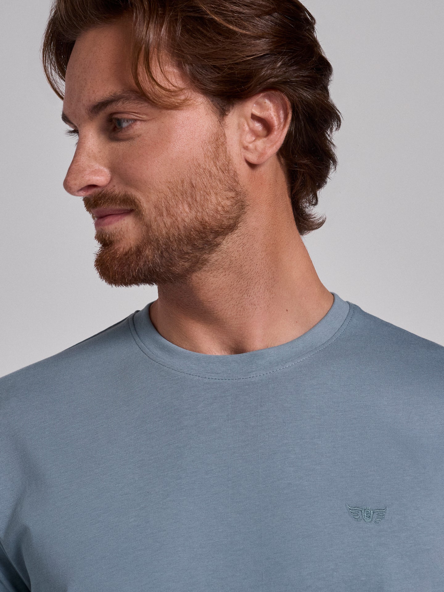 T-shirt Algodão Verde Manga Curta Regular Fit Mr. Blue