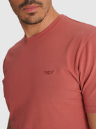CAMISETA MANGA CORTA ROSA REGULAR FIT MR. AZUL