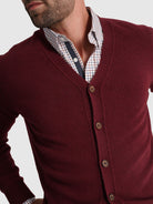 Pullover Lã Bordeaux Manga Comprida Regular Fit Mr. Blue