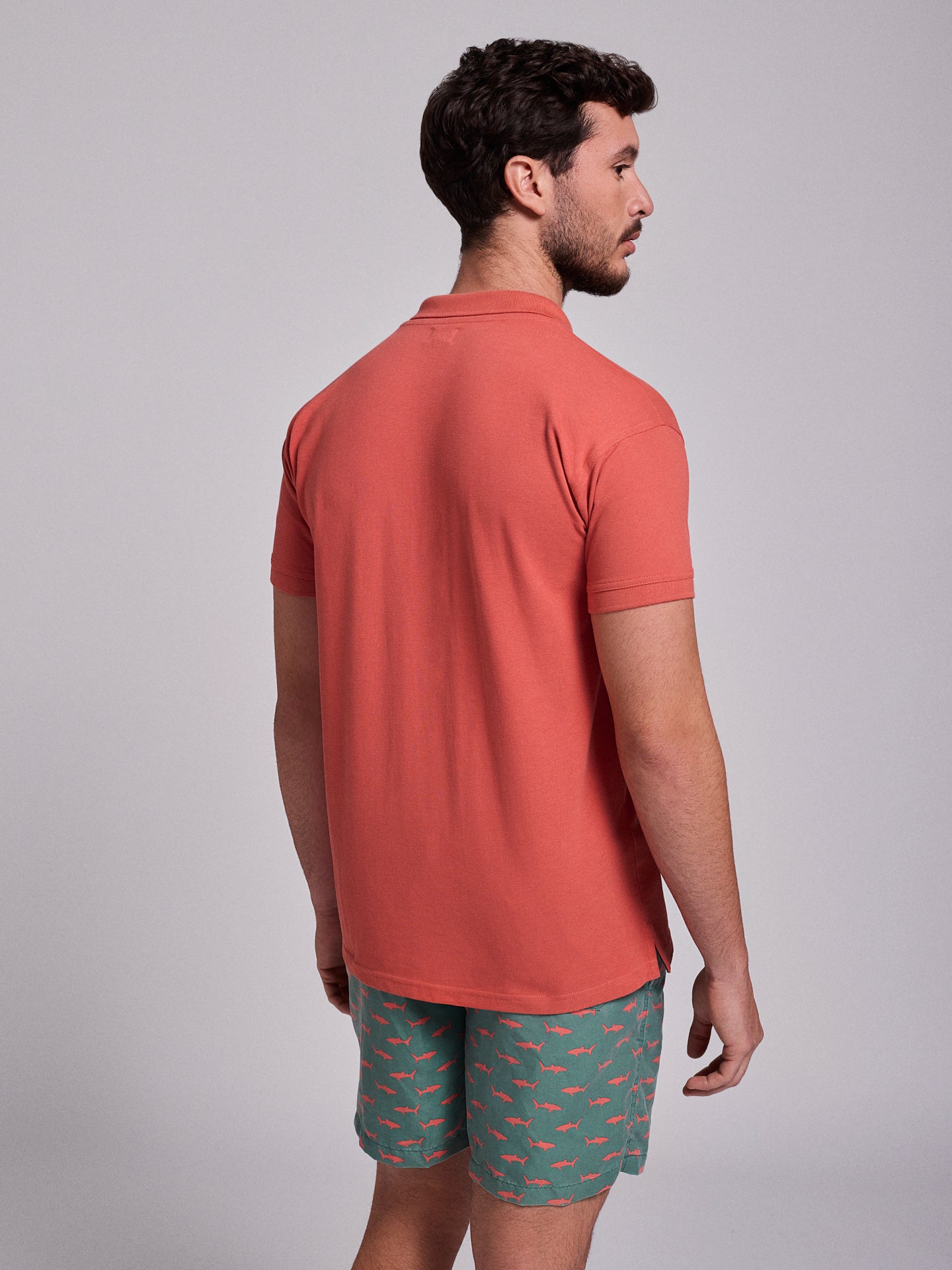 RED POLO SHORT SLEEVE REGULAR FIT MR. BLUE