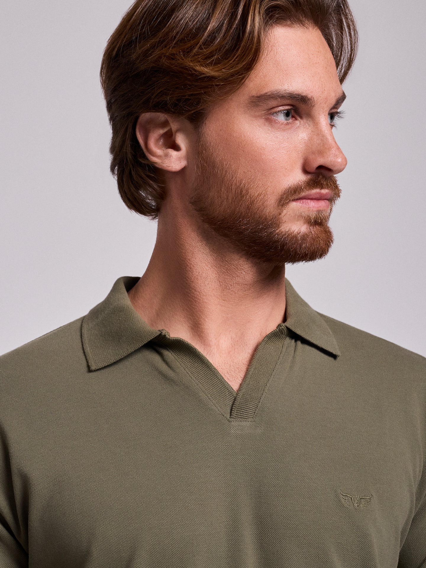 GREEN COTTON POLO SHORT SLEEVE REGULAR FIT MR. BLUE