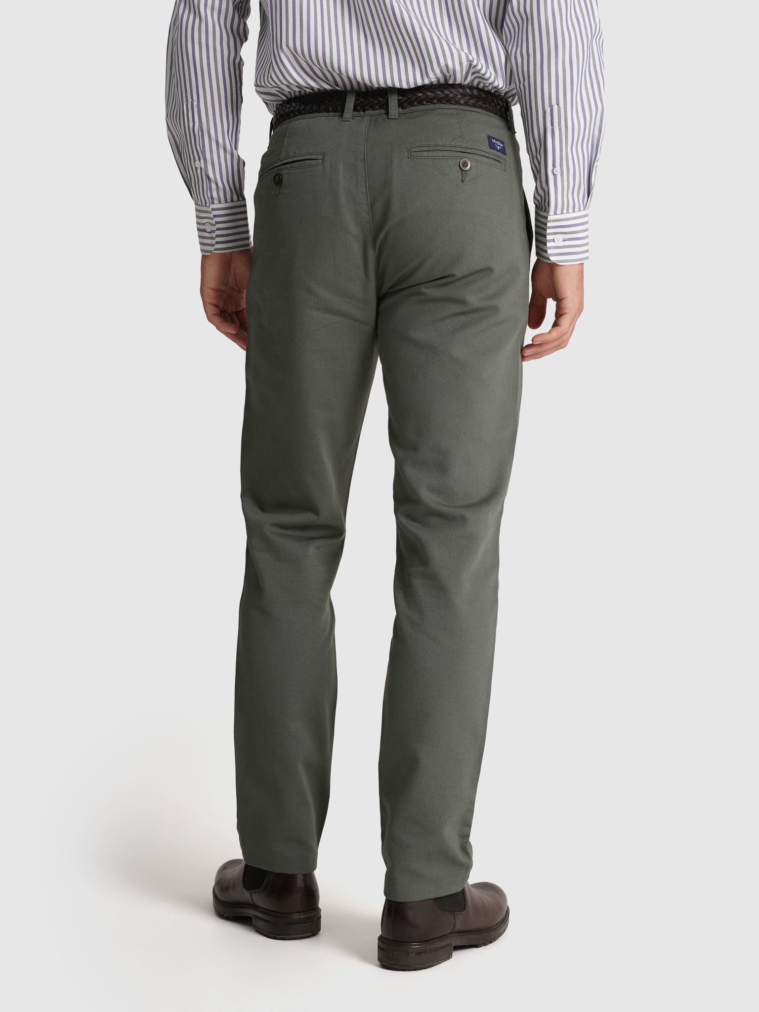 Calça Algodão Verdes Regular Fit Mr. Blue