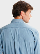 BLUE REGULAR FIT MR SHIRT. BLUE