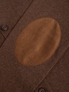 Pullover Caxemira Castanho Com Cotoveleira Regular Fit Mr. Blue