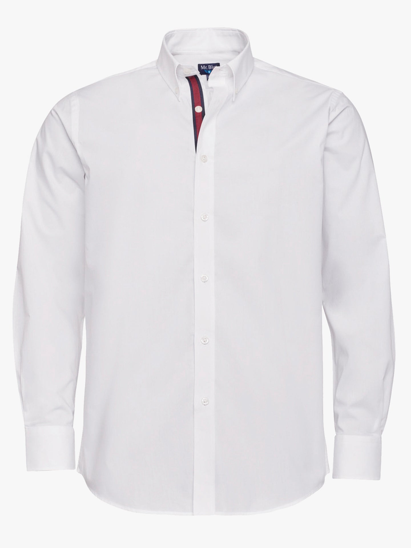 WHITE SLIM FIT MR SHIRT. BLUE