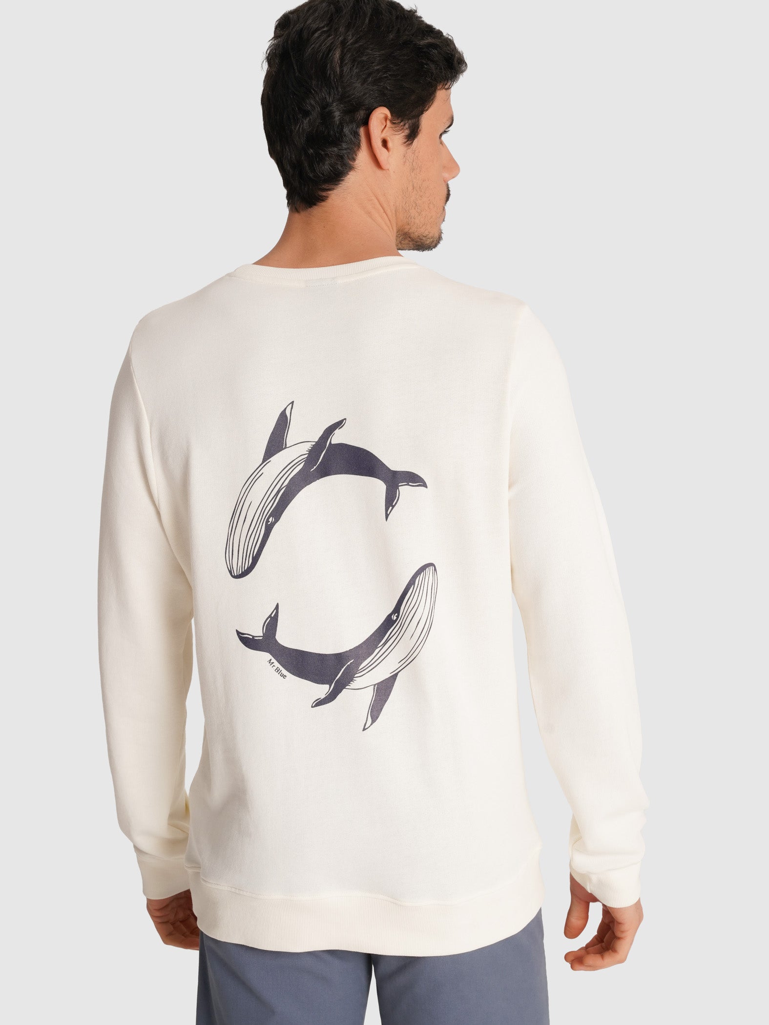 SUDADERA RAW REGULAR FIT MR. AZUL